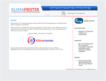 Tablet Screenshot of kliimameister.ee